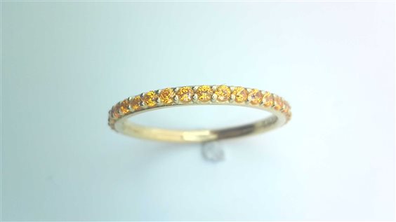 Ring Sommer Woman Eternity zirconia in Yellow Gold Cubic Zirconia ETERNITY 15 ZIRC.Y M UD/UZ 1.8 G - ETERNITY 15 ZIRC.Y M UD/UZ 1.8 G